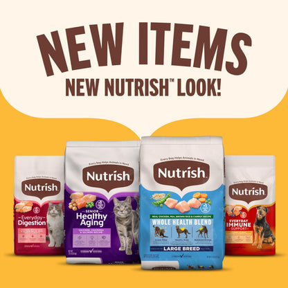 Nutrish Dry Dog Food, Real Beef, Pea & Brown Rice Recipe Whole Health Blend for Adult Dogs, 6 lb. Bag (Rachael Ray)
