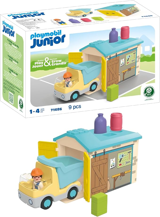 Playmobil Junior: Construction Truck with Garage
