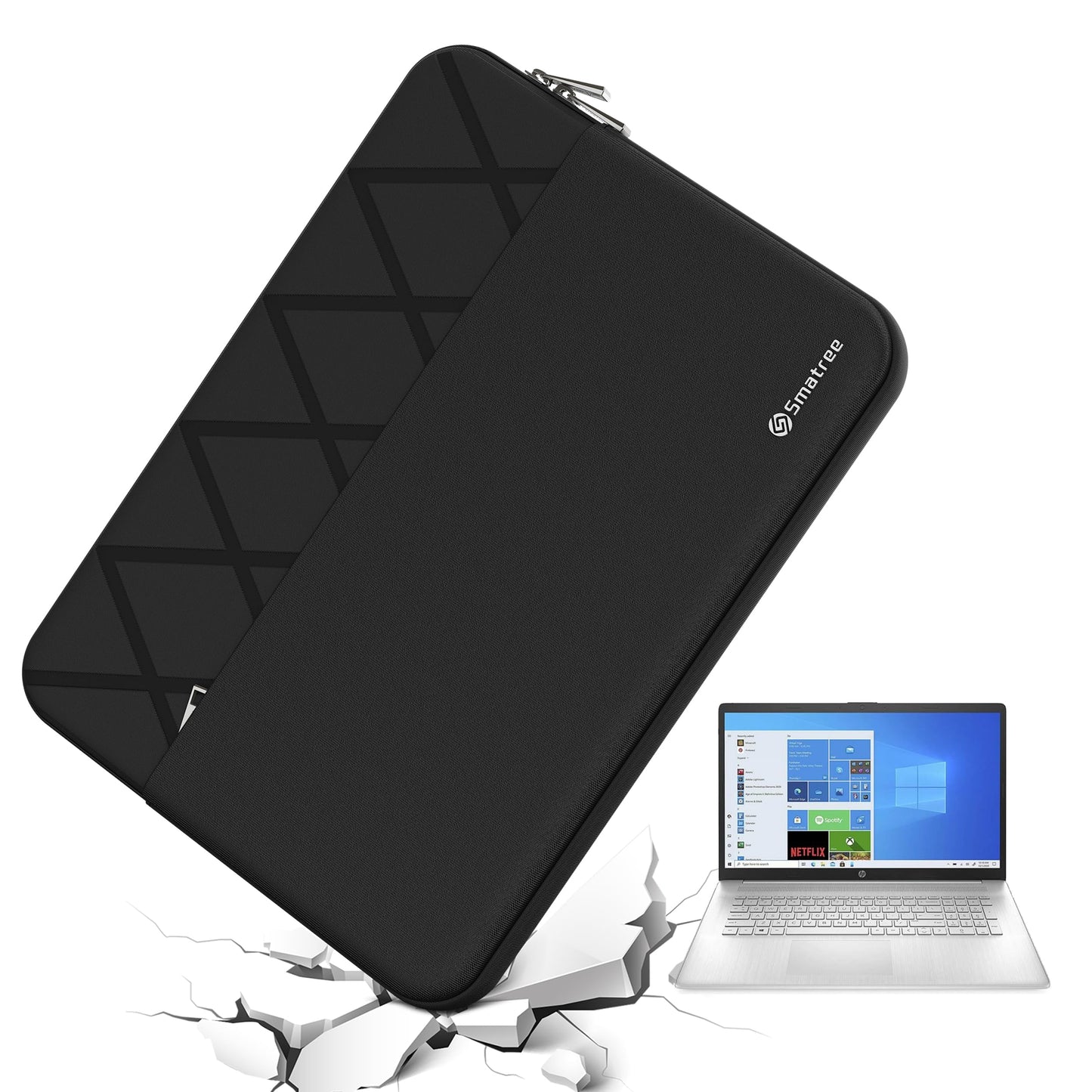 Smatree 16 inch Laptop Sleeve for HP ZBook Firefly/Fury G10/G9 Mobile Workstation, for ZBook Firefly/Power G11/G11A, HP Laptop Case with Accessory Pocket, Patented Super Corner Design (E613)
