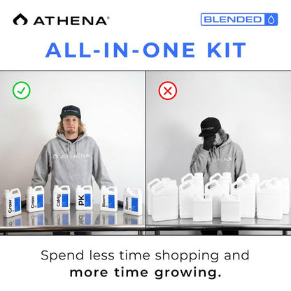Athena Blended Line Nutrients Starter Kit | Complete 8-Part Nutrient and Fertilizer Solution (Grow A&B, Bloom A&B, PK, Cleanse, Balance, CaMg) for Home Growers – 32oz Bottles