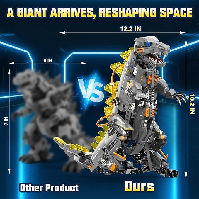 Dinasour Toys for Kids Building Set 935 PCS App &amp Remote Control Robotics Kit 5-in-1 Tyrannosaurus/Triceratop/Crocodile/Robot/Monster STEM Toys for Boys Girls Age 6 7 8 9 10 11 12+ Year Old