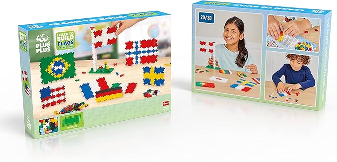 Plus Plus - 700-piece World Flags Discovery Kit - Building Set - PP3932