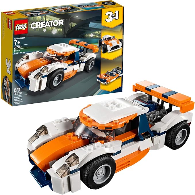 LEGO Creator 3in1 Sunset Track Racer 31089 Building Kit (221 Pieces)