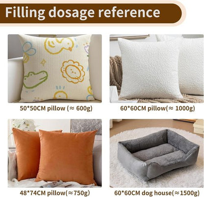 Daylendar Premium Fiberfill Stuffing - High-Resilience 100g for Crafts & Stuffed Animals | Recyclable & Versatile