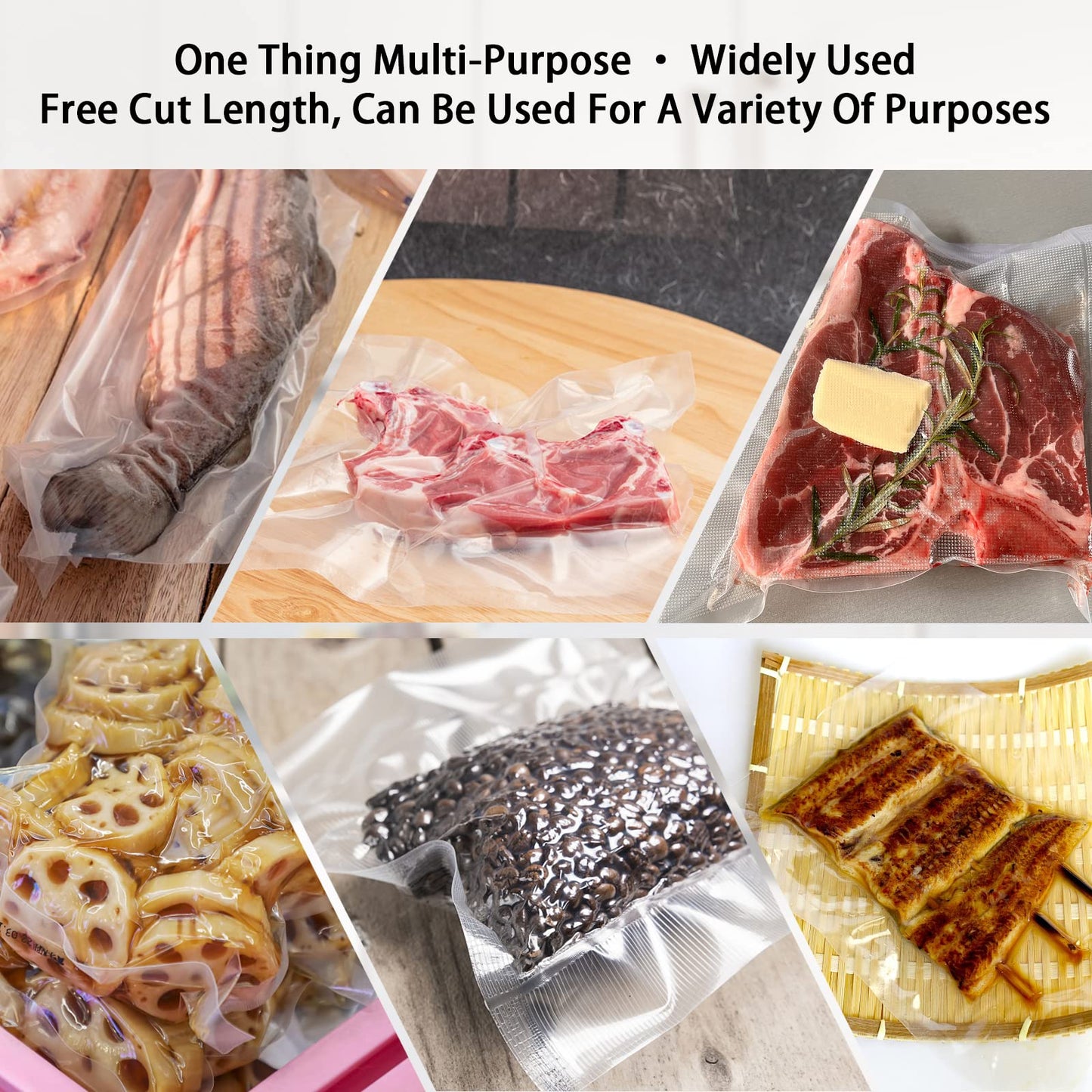 Vacuum Sealer Bags, Food Vacuum Sealer Bag, 100Pcs 4.7" x 6.7" Smell Proof Bags, Heavy Duty, Puncture Prevention, Boilsafe, Freezable, BPA Free, Commercial Grade, Fit Airtight Food Storage Sous Vide