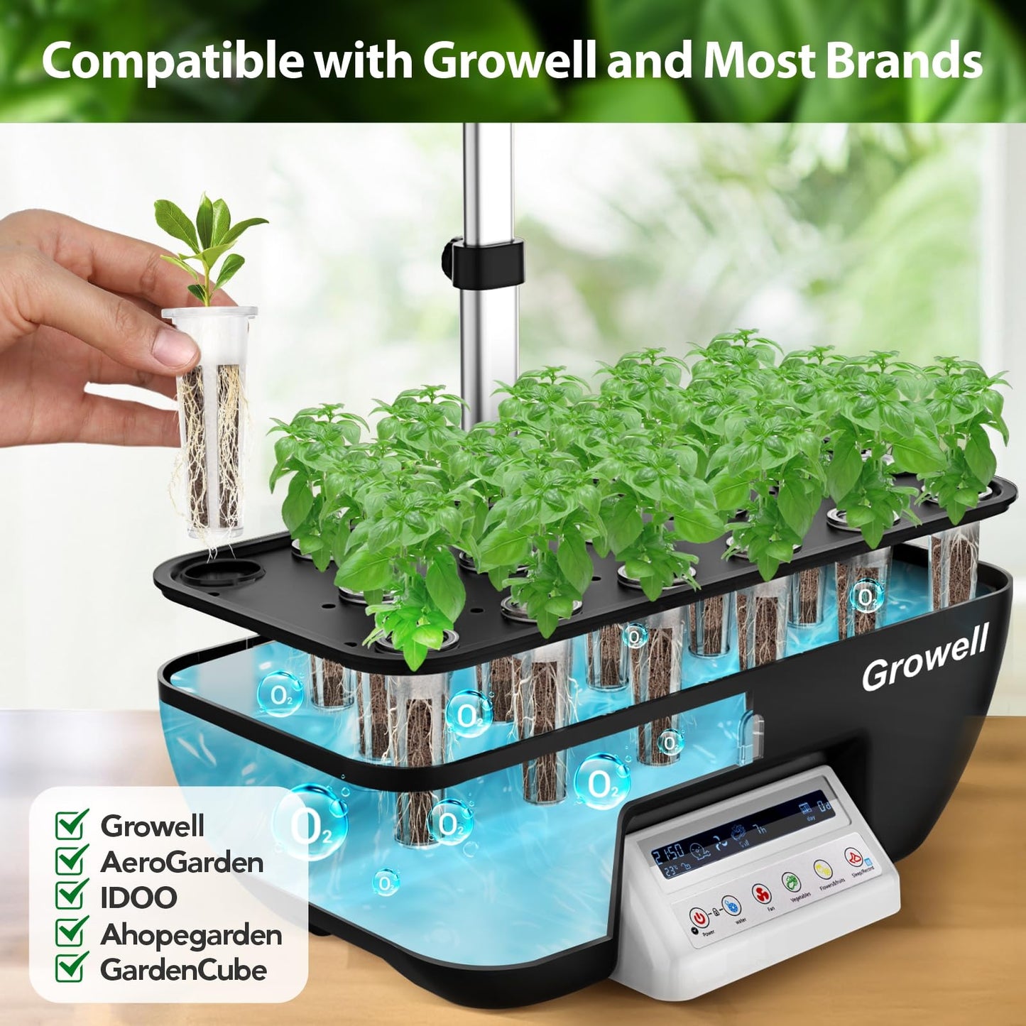 90 Pods Hydroponics Growing System Kit & 120 Pcs Hydroponic Pods Kit