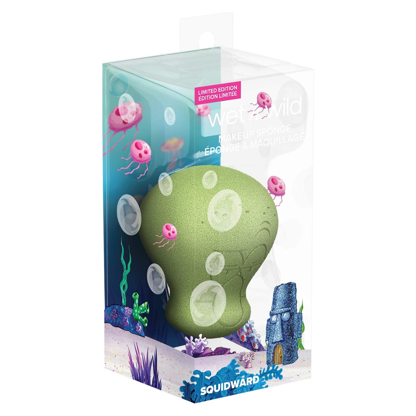 wet n wild SpongeBob SquarePants Collection Makeup Sponge, Hydrophilic, Reusable 3D Beauty Blender for Foundation, Contour & Highlighting, Patrick Star Edition