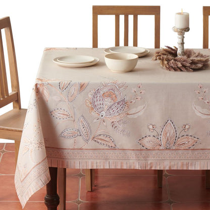 Maison d' Hermine Premium Table Cloth Rectangle Table 100% Combed Cotton 108 x 70 Inches Tablecloth Reusable Decorative for Dining Room, Farmhouse, Home, Party, Festive & Wedding - Society Florals