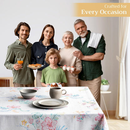 Maison d' Hermine Table Cloth Rectangle Table 100% Cotton 60 x 120 Inches Tablecloth Reusable Decorative for Dining Kitchen Room Farmhouse Home Gifts for Mothers Day Spring Summer - Paradise Island