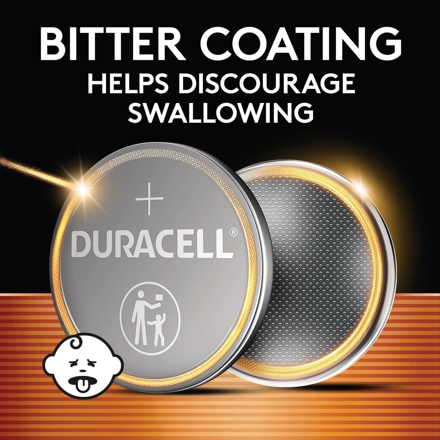 Duracell 2025 Lithium Battery, 4 Count (Pack of 1) Child Safety Features, Lithium Coin Battery for Key Fob, Car Remote, and other devices, CR2025 3 Volt (3V) Cell