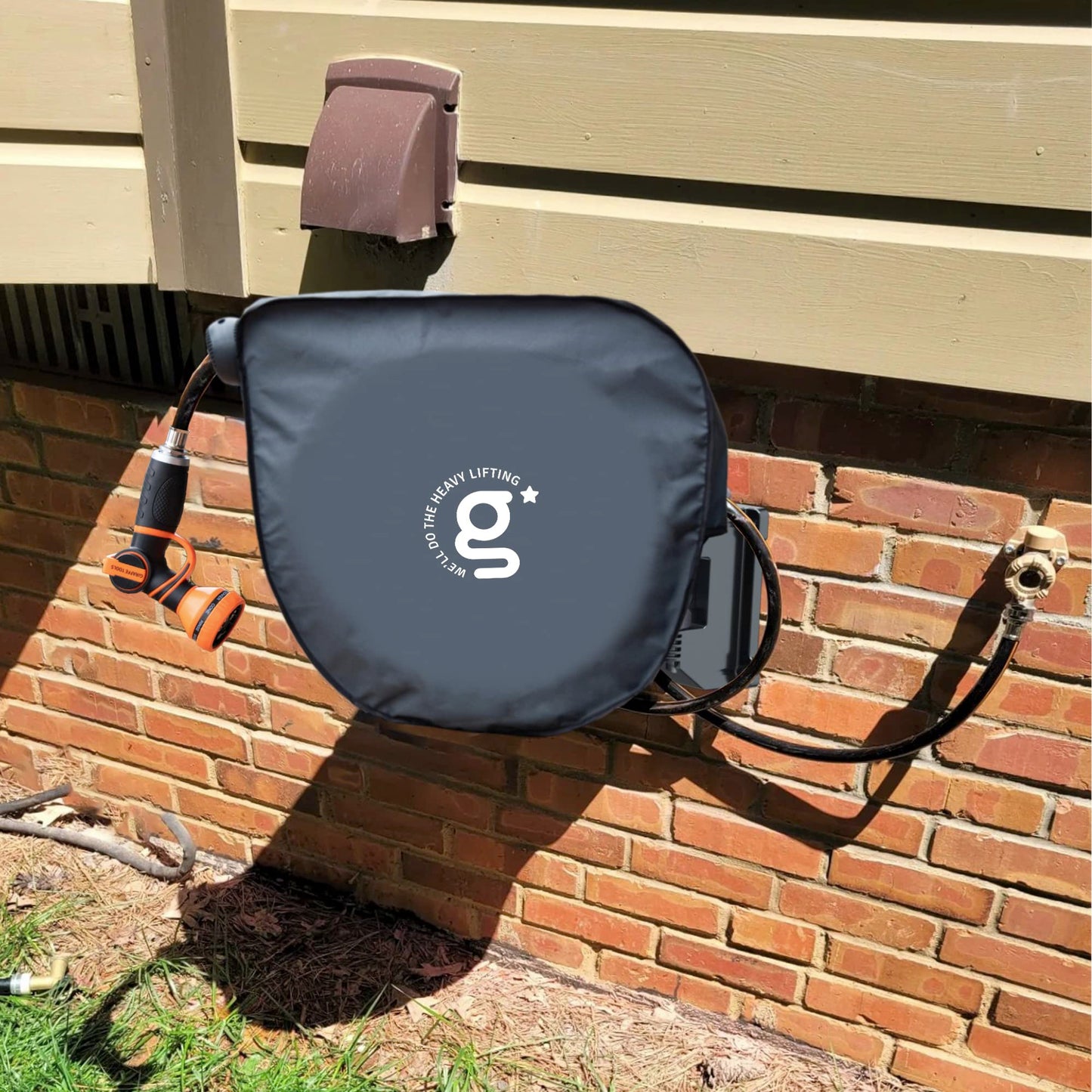 Giraffe Tools AW40 Garden Hose Reel Cover UV Resistant, Waterproof and Anti-Fading Cover for Water Hose Reel