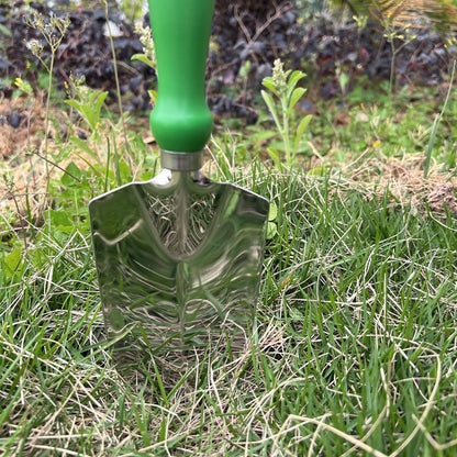 Garden Trowel - Stainless Steel Proof Garden Spades Ergonomic Grip Hand Tools with Soft Rubberized Hand Shovel for Transplanting, Weeding, Moving and Smoothing Digging & Planting