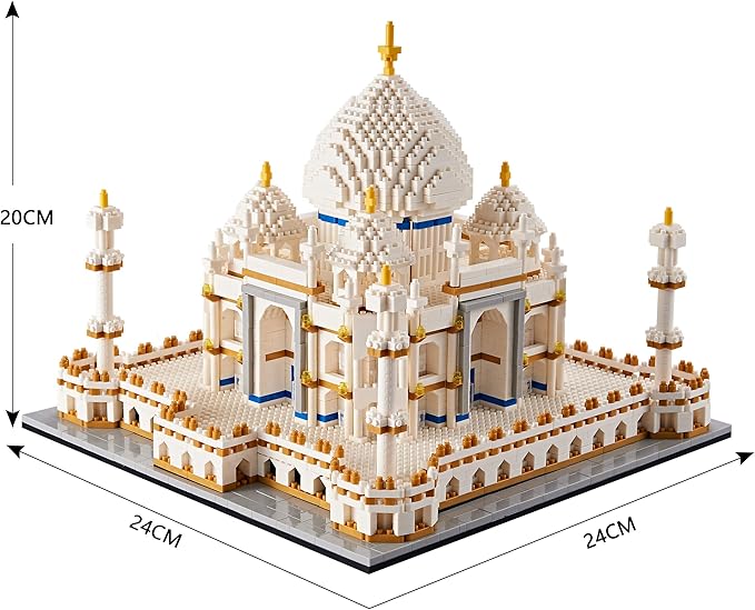 Architechture Series for Adults and TeensTaj Mahal Building SetModel Contruction Kit 3950 PCSMicro Block SetNew Seven WondersLandmark Model