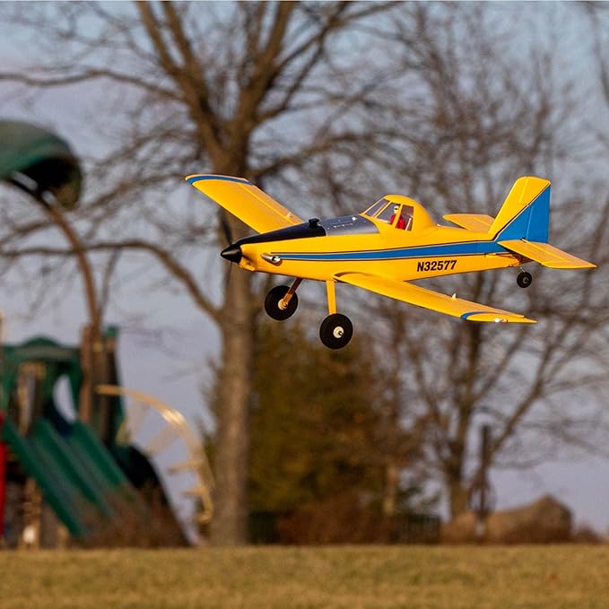 E-flite RC Airplane UMX Air Tractor Bind-N-Fly Basic Transmitter Battery and Charger Not Included with AS3X and Safe Select EFLU16450 Airplanes B&ampF Electric