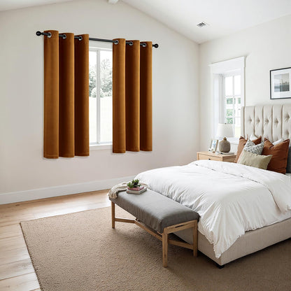 MIULEE Blackout Curtains - Thermal Insulated Room Darkening Drapes for Bedrooms & Living Rooms | 40 x 45 Inches, 2 Panels