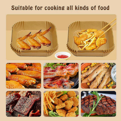 Small Air Fryer Liners Disposable Compatible with COSORI 2.1 Qt Air Fryer, 130 PCS Mini Air Fryer Liners Parchment Paper Baking Sheet for COSORI 2.1 Qt Accessories