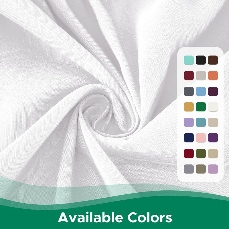 Biscaynebay Wrap Around Bed Skirts for Queen Beds 15" Drop, White Adjustable Elastic Dust Ruffles Easy Fit Wrinkle & Fade Resistant Silky Luxurious Fabric Machine Washable
