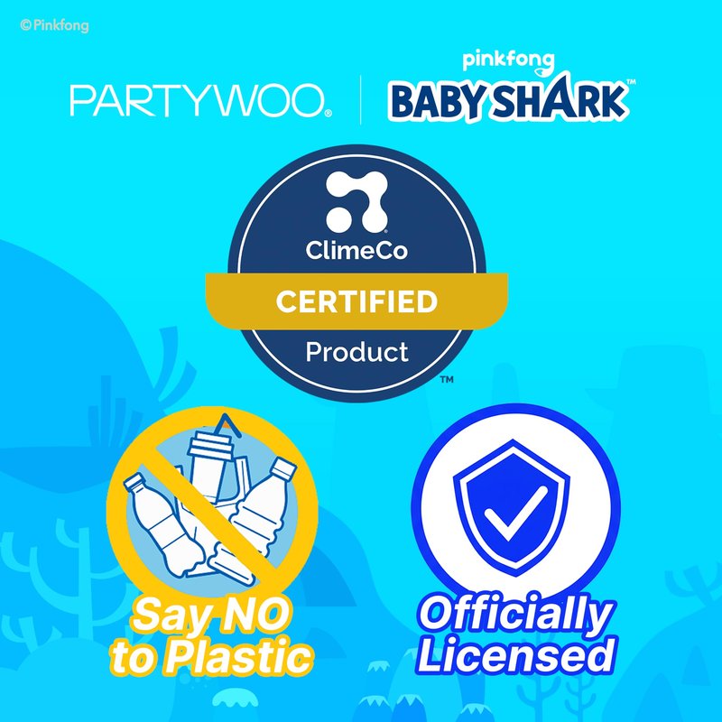 PartyWoo Baby Shark Blue Foil Number 1 Balloon 5pcs 40 18 Inch Blue Round Star Mylar Helium Birthday Balloons for Boys and Girls Baby Shark Under the Sea Ocean Kids First Birthday Party Decorations