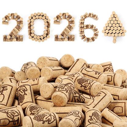 Qunclay 300 Pcs Natural Wood Wine Corks, Cork Stoppers for Wine Bottles, DIY Craft Projects, Homemade Bottling Leak-Resistant Bottle Closures (0.87" X 1.73",Straight)