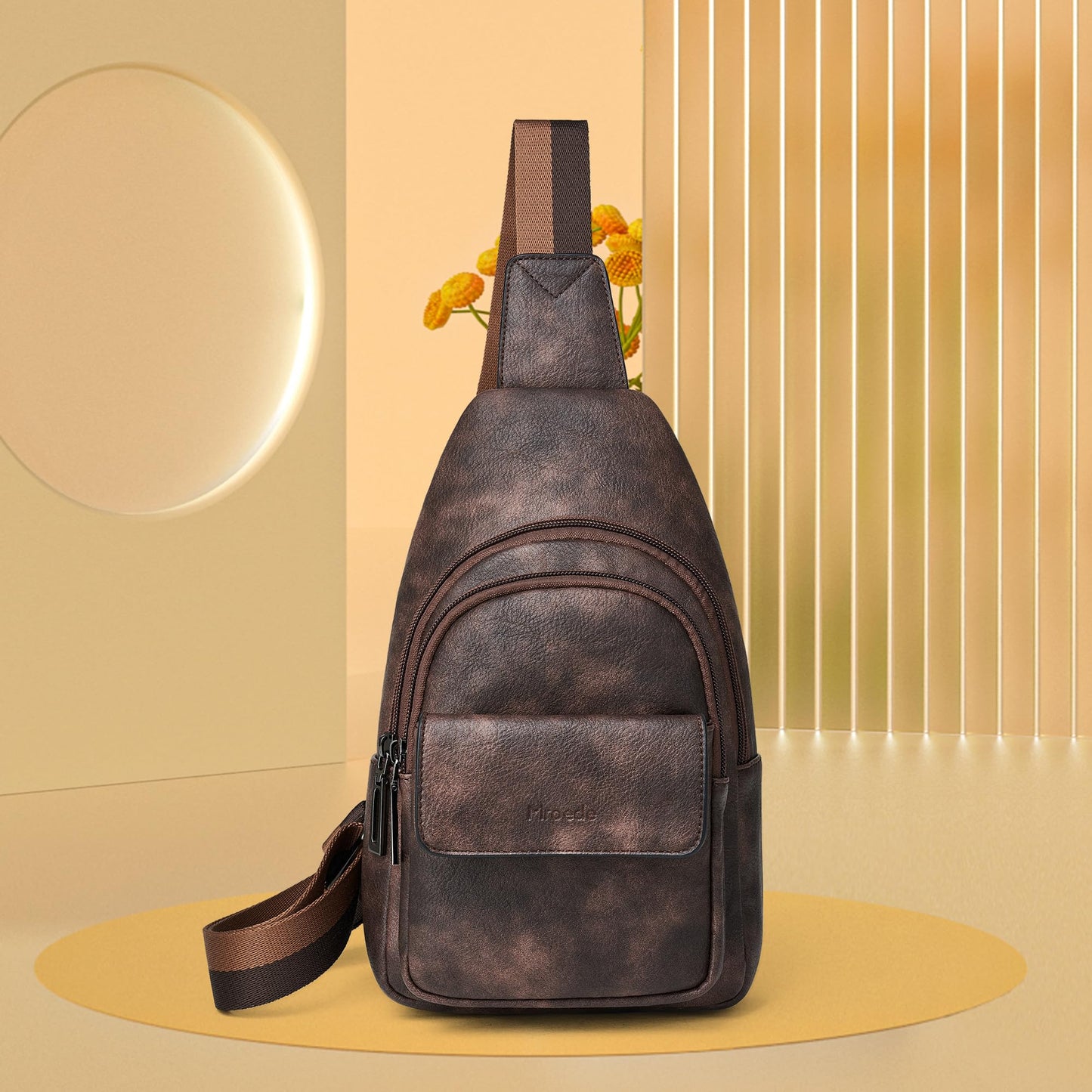 Sling Bag Crossbody Bags for Women Small Cross Body Bag Fanny Packs Chest Sling Purse for Daily Travel Leisure Sport