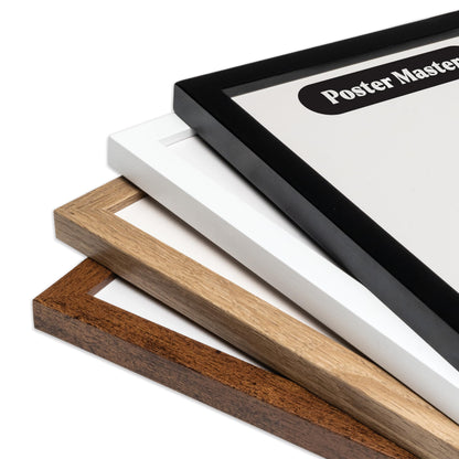 Poster Master 16"x20" Black Wood Frames – 16x20 Poster Frames – Frame for Wall Art – Display for Print – 16 by 20 Wood Border – Art Holder 16x20 – Wood Artwork-Sized Holder for Image – Pack of 1