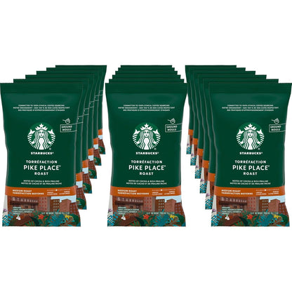 Starbucks Pike Place Ground Coffee - Rich Flavor, 18 oz Bag | Perfect for Daily Brewing