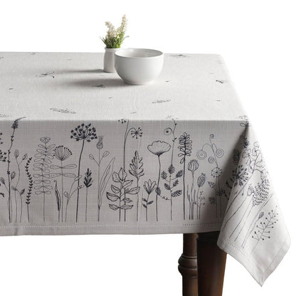 Maison d' Hermine Table Cloth Rectangle Table 100% Cotton 60 x 120 Inches Tablecloth Reusable Decorative for Dining Kitchen Room Farmhouse Home Gifts for Mothers Day Spring Summer - Flore