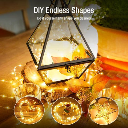 Fairdeer 30 Pack Fairy Lights Battery Operated - 7ft 20 Led Twinkle Lights 3 Modes, Bulk Mini String Lights Waterproof for Mason Jars Vases DIY Party Wedding Decoration Christmas -Warm White