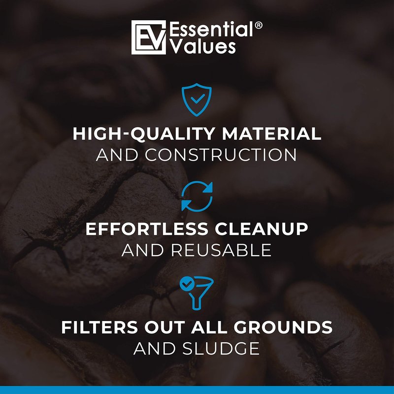 Replacement Stoppers (6 Pack) & Filters (4 Pack) Combo Pack For Toddy Cold Brew Systems, by Essential Values