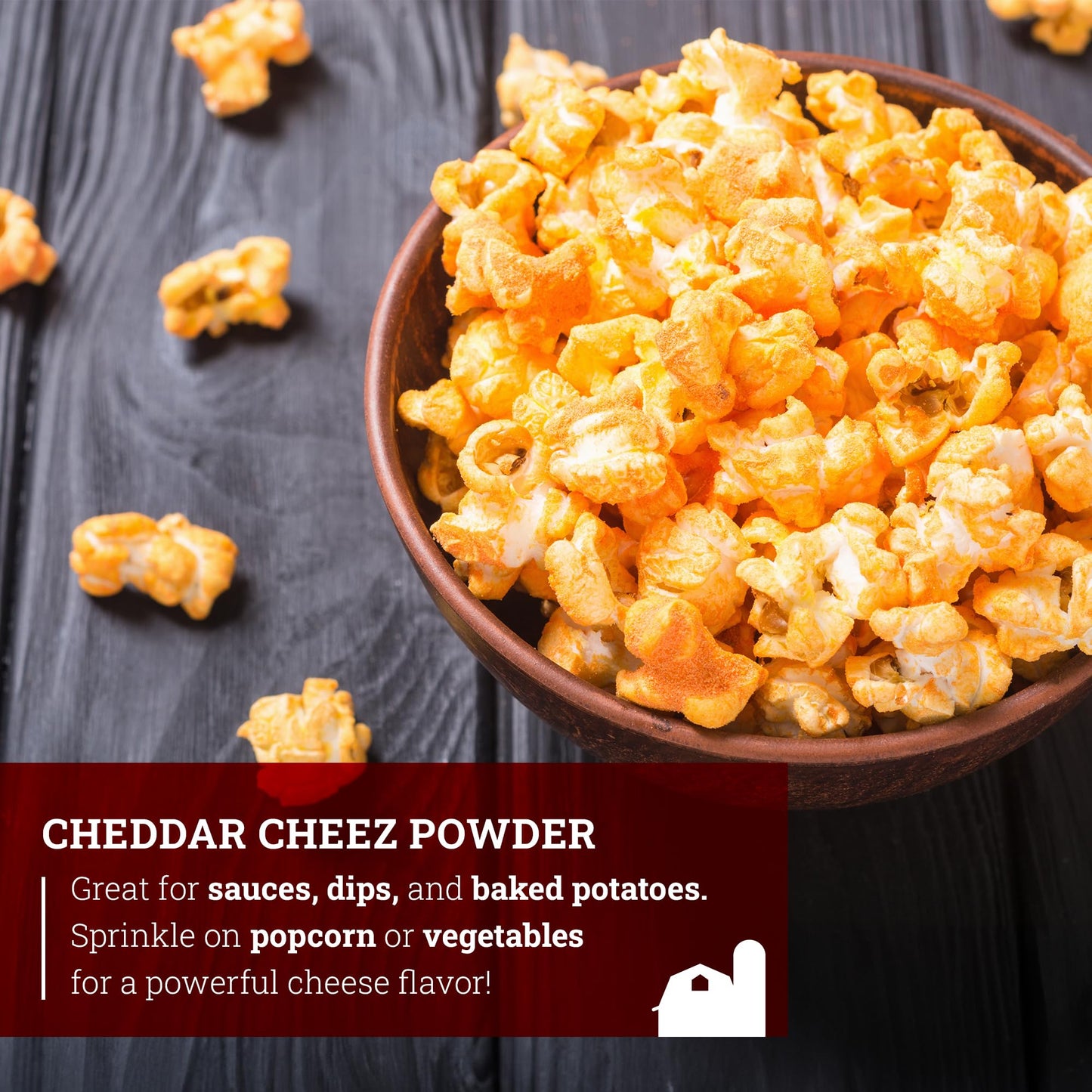 Hoosier Hill Farm Cheddar Cheez Powder, 1LB (Pack 1)