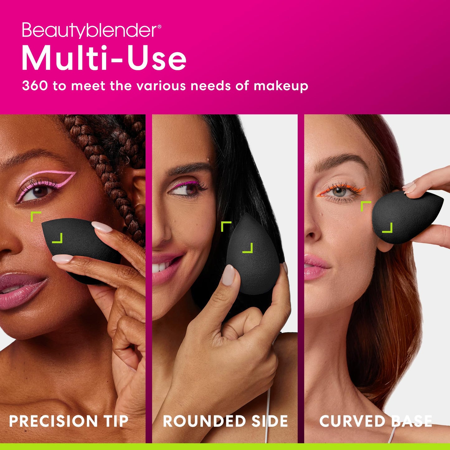 Beautyblender® | Original Pink Beauty Blender Makeup Sponge, Super-Soft Foam Easily Blends Foundations, Powders & Creams, Made in USA, Reusable, Washable, Streak Free Application, Vegan, Cruelty Free