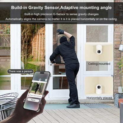 Linkthai Camera for Home Security, 4MP Pet Camera with Speaker for Dog/Cat, WiFi Camera Indoor Wireless Home Security with Phone App, Auto Tracking/Super Night Vision/2 Way Talk, Cloud/SD Card Storage