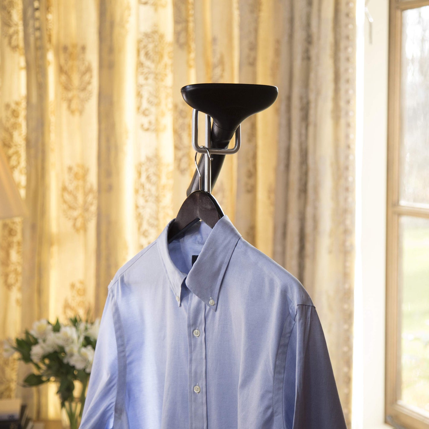 Jiffy Steamer J-4000 Garment Steamer with Plastic Steam Head, 120 Volt, 20 x 11 x 64, Gray