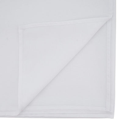 SARO LIFESTYLE Collection Casual Design Everyday Tablecloth, 90" x 108", White