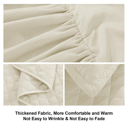 MABOZOO Daybed Covers Sets with Bedskirt for Twin Bed,5 Piece All Season Twin Size Cozy Double Sided-Quilting,Daybed Comforter Bedspread with Shames 75"x39"
