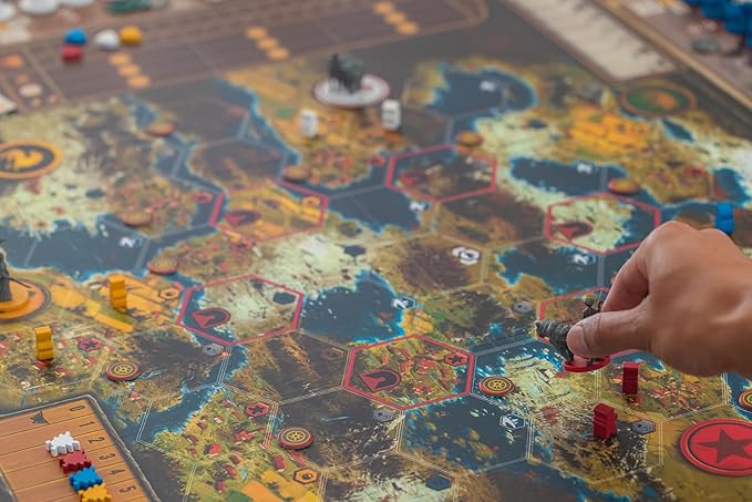 Stonemaier Games: Scythe (Base Game) by Jamey Stegmaier | an Engine-Building Area Control Strategy Board Game with Mechs Set in Dieselpunk 1920+ Europe for Adults and Family | 1-5 Players 115 Mins