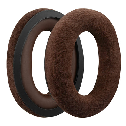 Geekria Comfort Velour Replacement Ear Pads for Sennheiser HD598, HD598SE, HD598CS, HD595, HD599, HD599 SE Headphones Ear Cushions, Repair Parts with Video Guide (Brown)