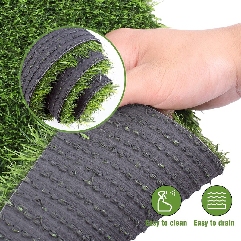 Kesfey Grass Table Runner 12 x 108 Inch Artificial Grass Carpet Rug Green Synthetic Table Runners Thickly Fake Grass Table Runner for Family Christmas Tabletop Decor Golf Party Decorations Baby Shower