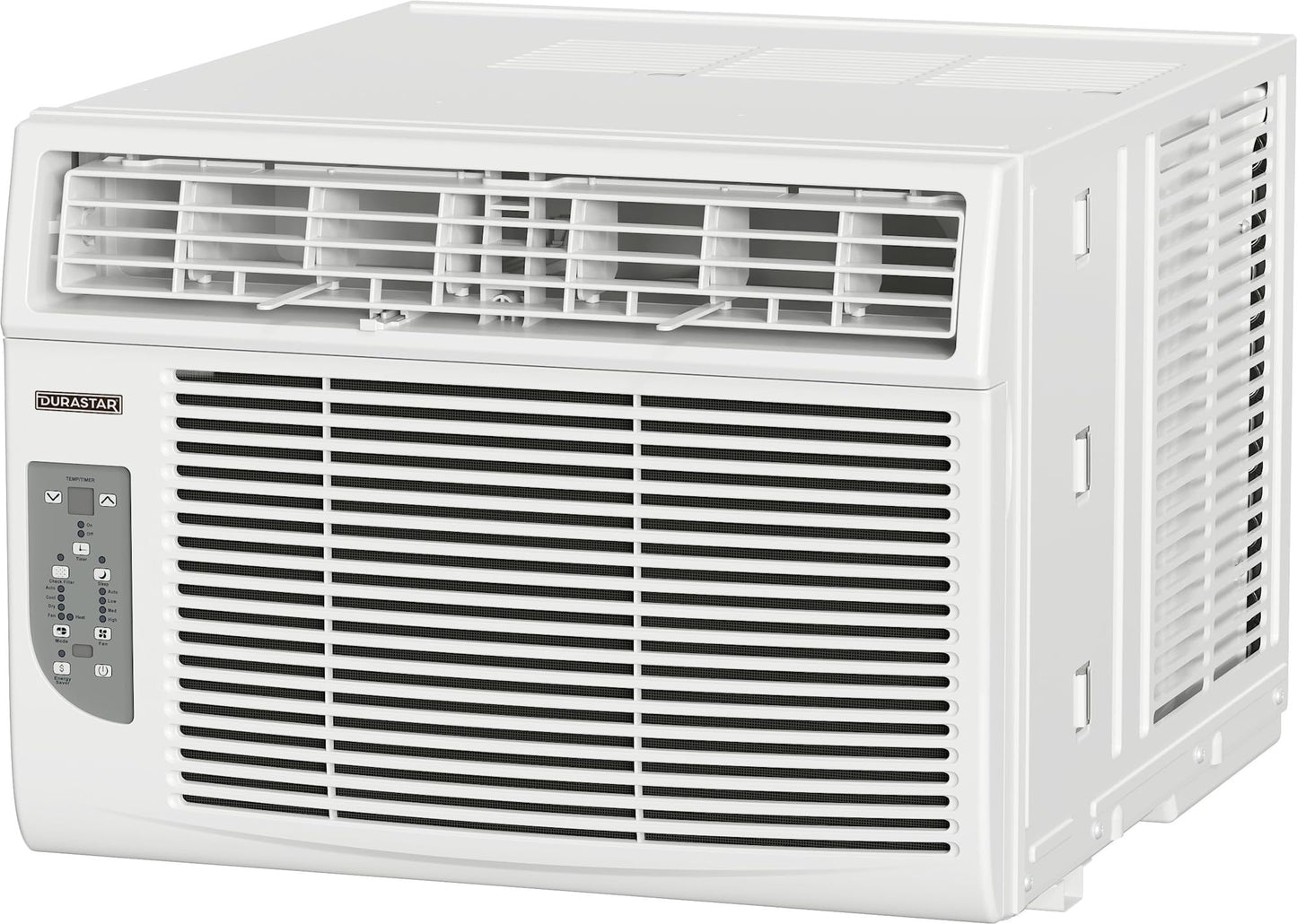 Durastar DRWHC081XNA1 8,000 BTU 115V Window Air Conditioner with 3500 BTU Supplemental Heating and Remote Control - White