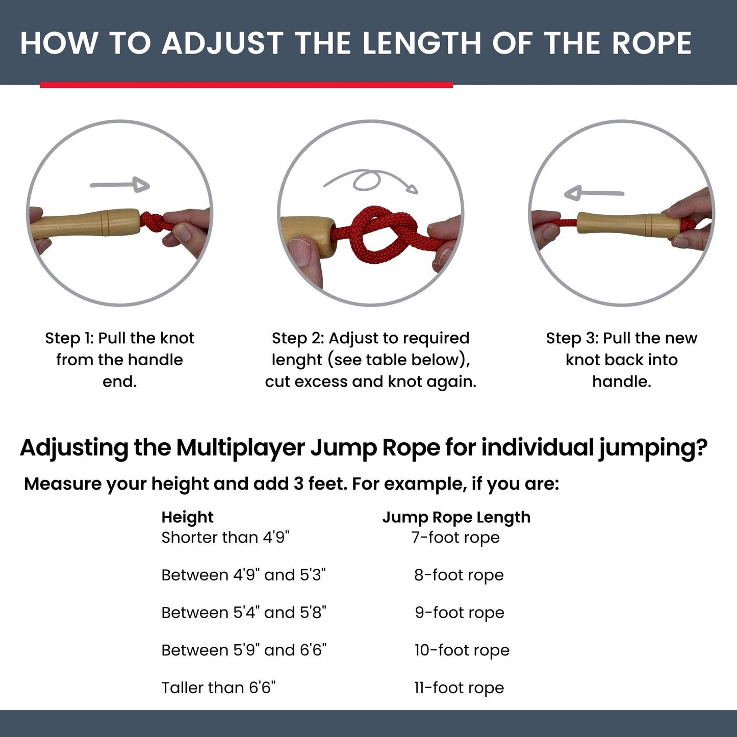 16 FT Long Jump Rope for Kids, Multiplayer, Adjustable | Classic Look Wooden Handle | Durable Kids Jumping Rope, Skipping Rope, Outdoor Fun, Party Game, Birthday Gift