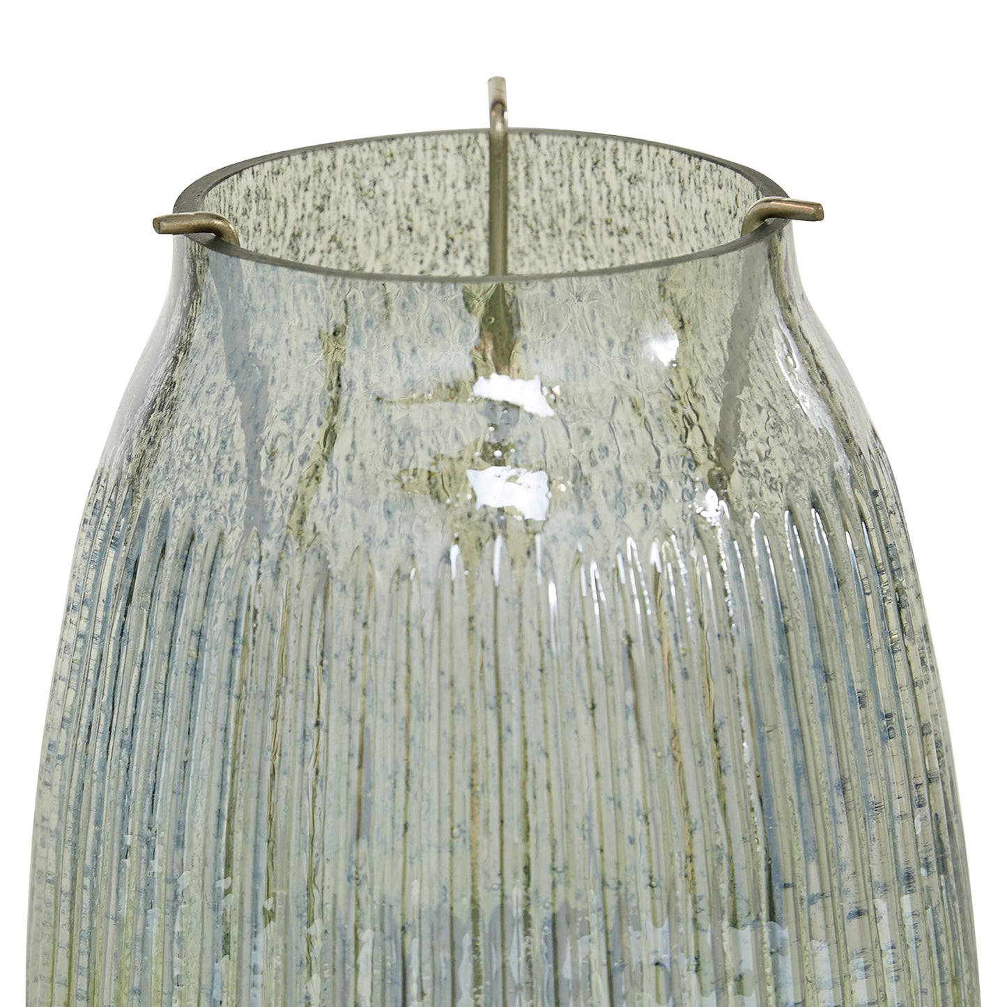 Deco 79 Glass Round Candle Holder, 6" x 6" x 7", Multi Colored
