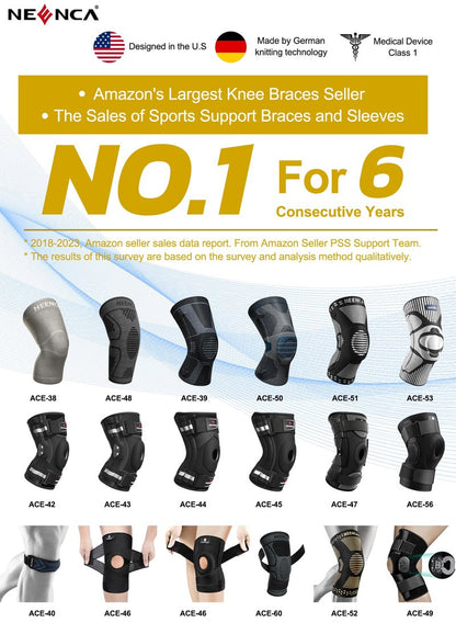 NEENCA Kids Knee Brace Sleeve, Youth Knee Compression Sleeve for Children - Boys & Girls. Child Knee Support with Patella Gel Pad & Side Stabilizers for Knee Pain, Sports, Outdoor - FSA/HSA Approved