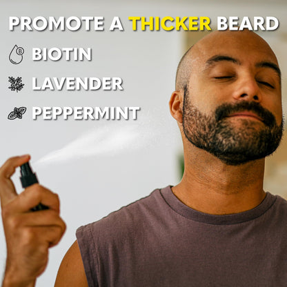 Beard Club - Beard Growth Serum with Natural Castor, Coconut and Avocado to Grow a Thicker, Fuller Beard, Fill in Patches and Stimulate Healthier Facial Hair Growth