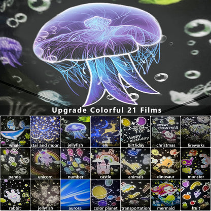 LytRdIt 21 Sets of Films, Night Lights for Kids, Star Galaxy Projector, Bedroom, Ceiling, Star Projector with 360 Rotating for Boys and Girls, Birthday, Christmas Gifts, Room Decor