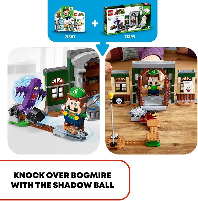LEGO Super Mario Luigi’s Mansion Entryway Expansion Set 71399 Building Kit Collectible Toy for Kids Aged 7 and up (504 Pieces)