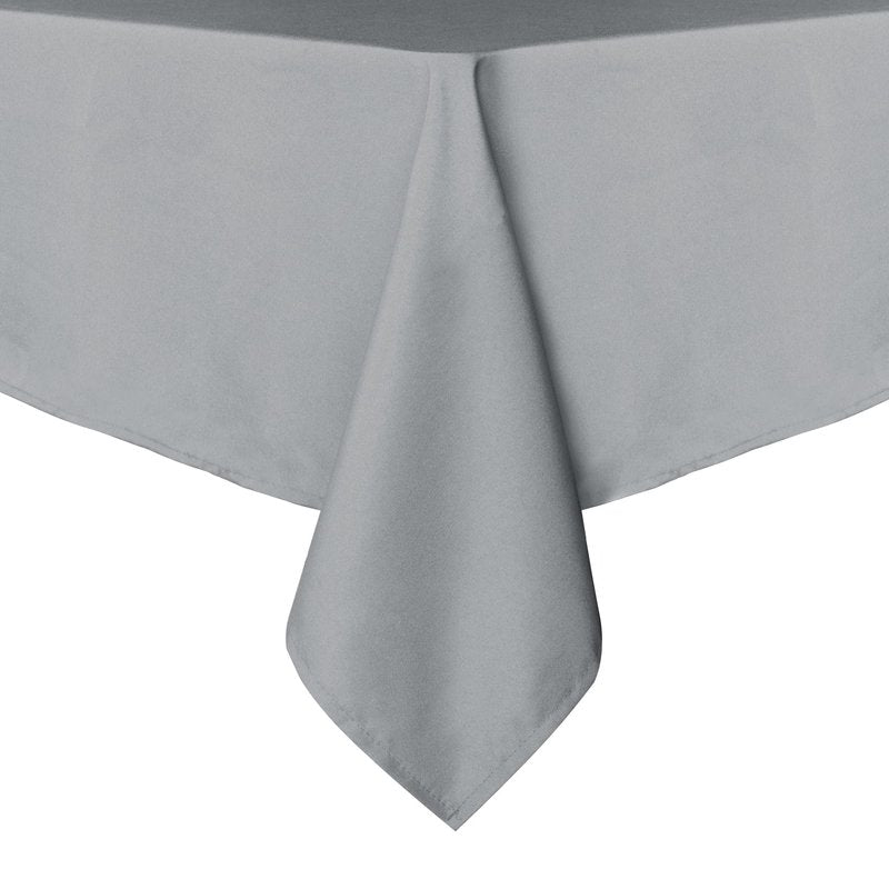 sancua Rectangle Tablecloth - 60 x 120 Inch - Stain and Wrinkle Resistant Washable Polyester Table Cloth, Decorative Fabric Table Cover for Dining Tables, Buffet Parties and Camping, Silver Grey