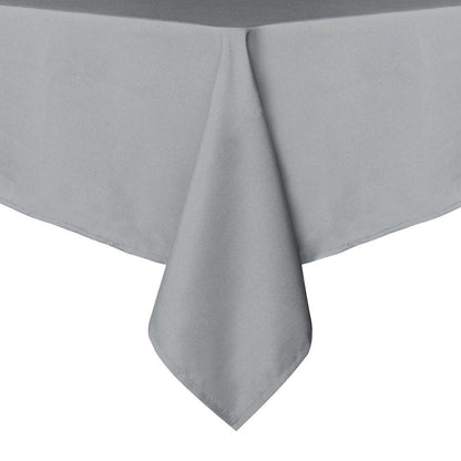 sancua Rectangle Tablecloth - 60 x 120 Inch - Stain and Wrinkle Resistant Washable Polyester Table Cloth, Decorative Fabric Table Cover for Dining Tables, Buffet Parties and Camping, Silver Grey