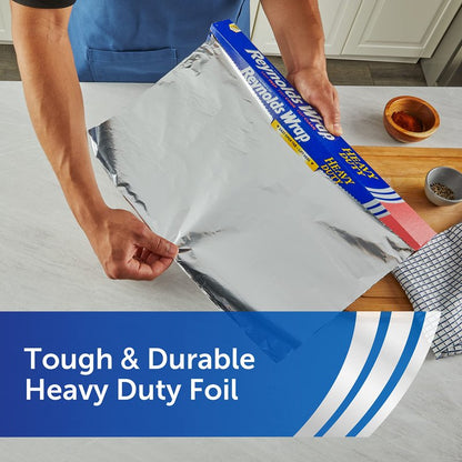 Reynolds Wrap Heavy Duty Aluminum Foil, 18 Inch Width, 75 Square Feet