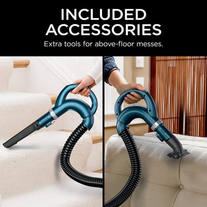 Shark Upright Vacuum, Navigator Lift-Away with Self-Cleaning Brushroll, HEPA Filter, Swivel Steering, Upholstery Tool & Pet Crevice Tool, Perfect for Pets & Multi-Surface, Teal, ZU503AMZ