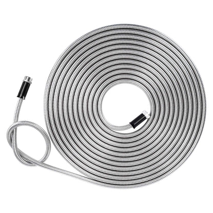 Beaulife Metal Garden Hose 100 ft Flexible No Kink Lightweight RV Drinking Water Hose Extension Leader Hose Heavy Duty Outdoor